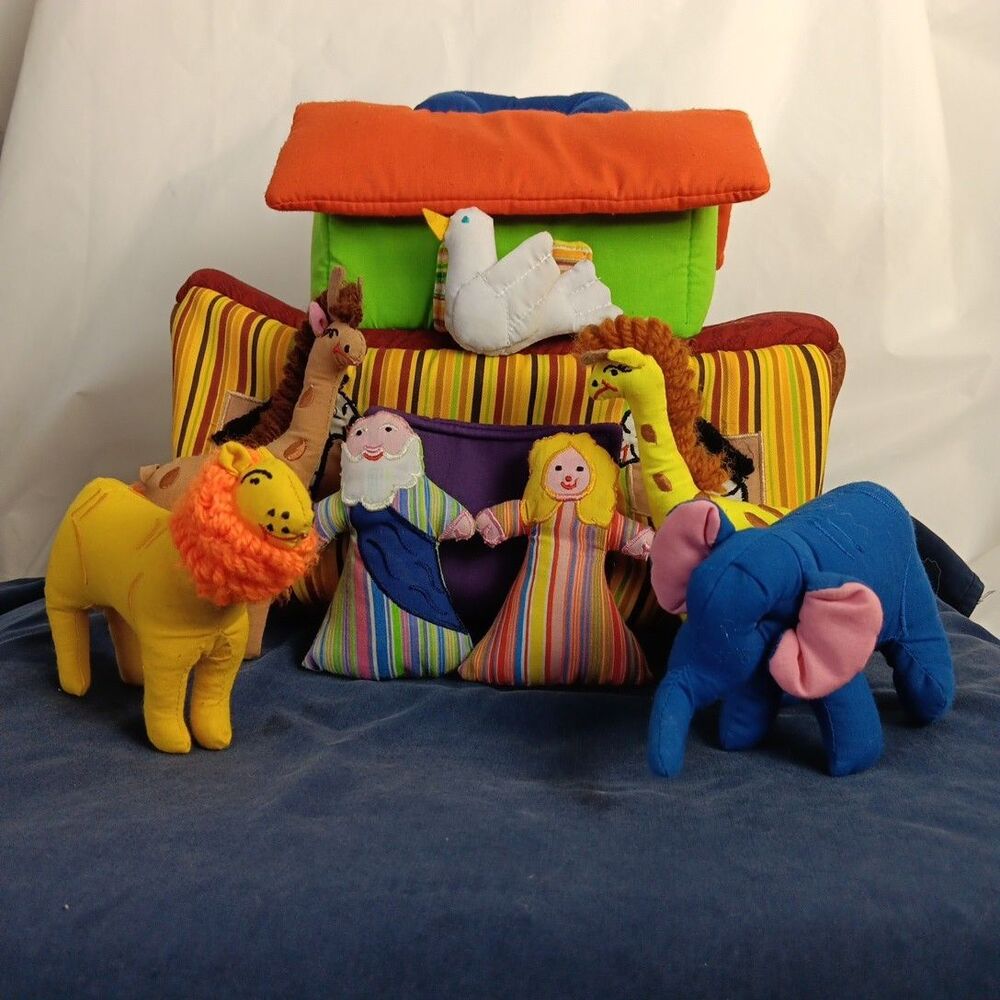Noahs Ark Plush Toy Stuffed Animals ABC Resources Plush Religious Bible Story
